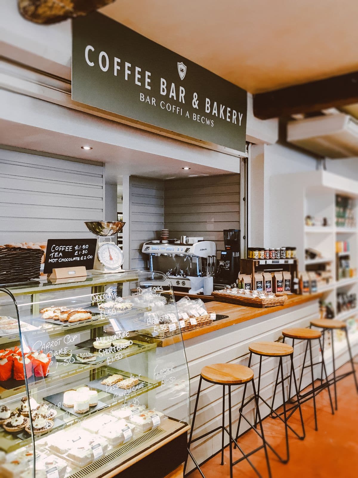 Branded Bar Panel — Aroma Baristas branding option