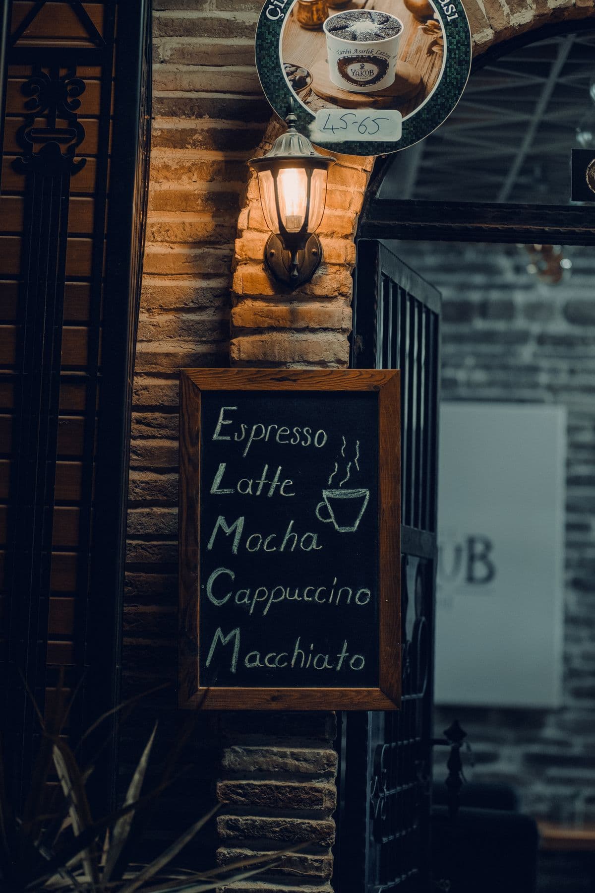 Menu & Signage — Aroma Baristas branding option